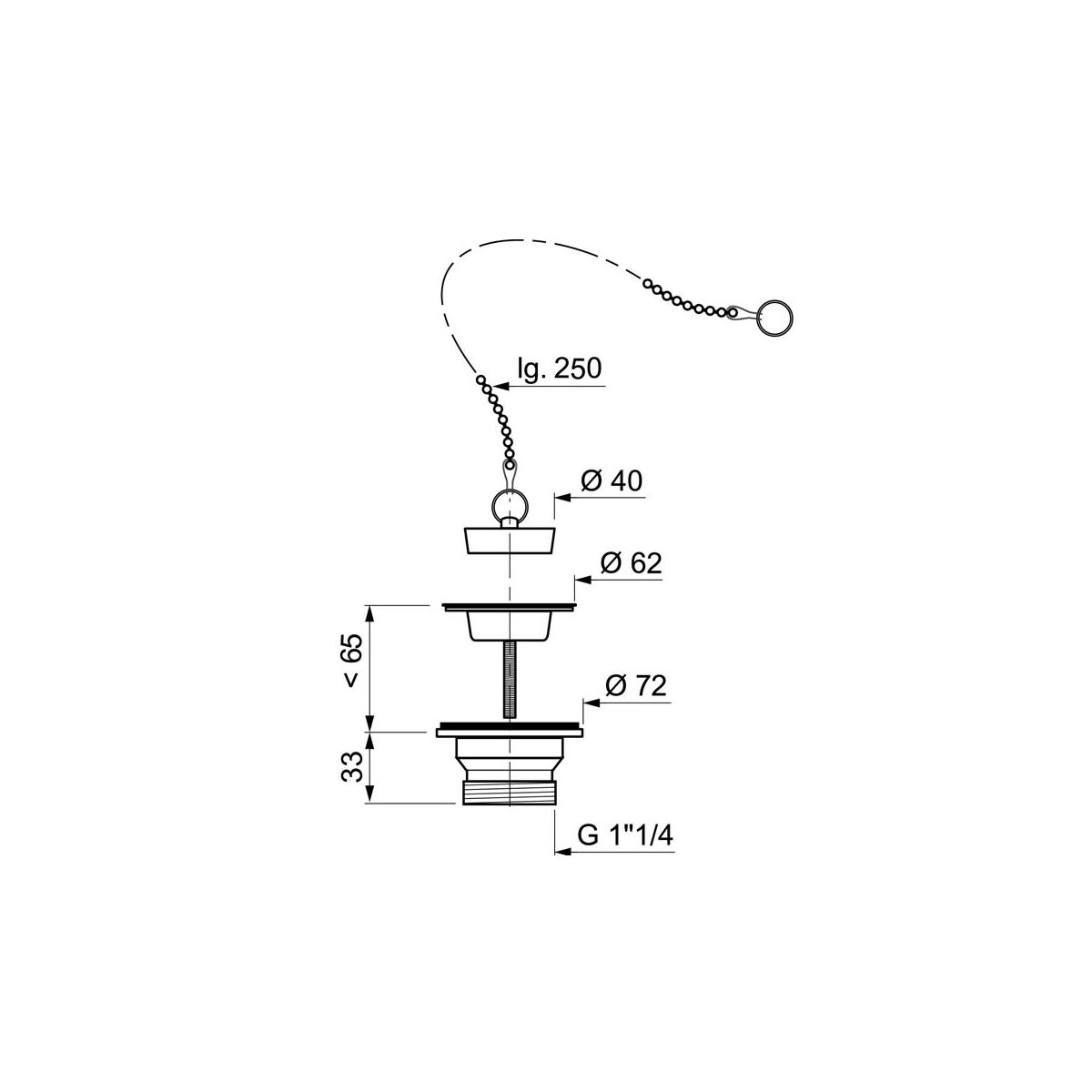 Bonde De Lavabo Fermeture Bouchon Manubricole Manubricole