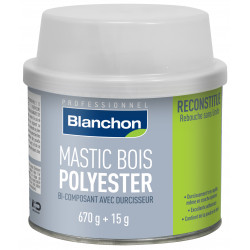 Mastic bois Polyester - Pin - 670g