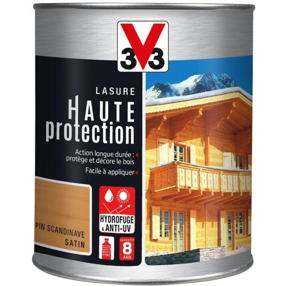 Lasure haute protection tons bois satiné Lasure haute protection tons bois satiné