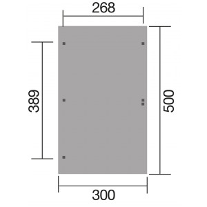 Carport simple  606 A T.1 avec arcs, Poteaux 9 x 9 cm