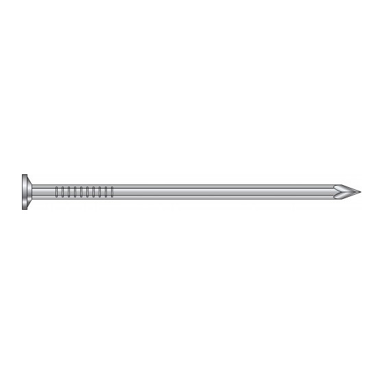 Pointe cannelée tête plate en inox A4 FIRKS Bte de 250