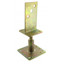 Pieds de poteau en âme avec platine PPSR320