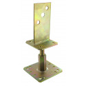 Pieds de poteau en âme avec platine PPSR320
