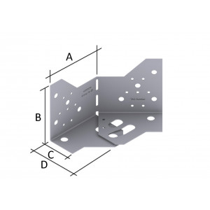 Equerre réglable pour terrasse bois ABF120