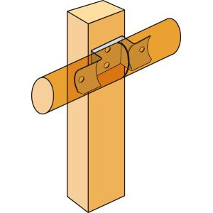 Vis bois connecteur tête bombée Torx inox - 5 x 40mm