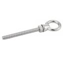 Piton a œil fileté avec ecrou - Inox A4
