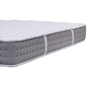 Matelas Sakina, 24cm, Ressorts Ensachés, Mousse Haute Densité, Indépendance de Couchage, Soutien ferme, face été/hiver