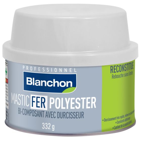 MASTIC FER POLYESTER BLANC 340g MASTIC FER POLYESTER BLANC 340g