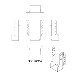Sabot ailes extérieures 76 X 152  X 1.5 - SIMPSON