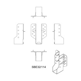 Sabot ailes exterieures 32 X 114 X 1.5 - SIMPSON
