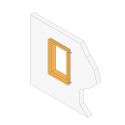 Equerre nervurée à pan coupé 85x81x30x1.5mm - ENPC85/1,5 - SIMPSON