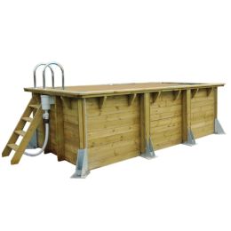 Piscine Azura200x400 x H126cm - Liner Beige 75/100ème