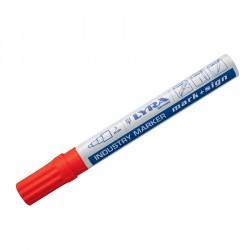 Marqueur peinture laquée rouge pointe 2-4 mm - Lyra