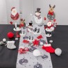 Grand Père Noël en métal rigolo 28 cm