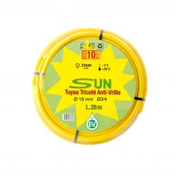 Tuyau d'arrosage SUN anti-vrille 19 x 25 M