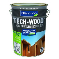 Lasure Tech-Wood Chêne moyen - 5L - BLANCHON