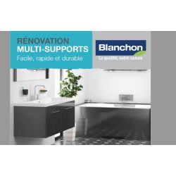 Peinture de rénovation cuisine et salle de bain - Blanc - 1L - Blanchon